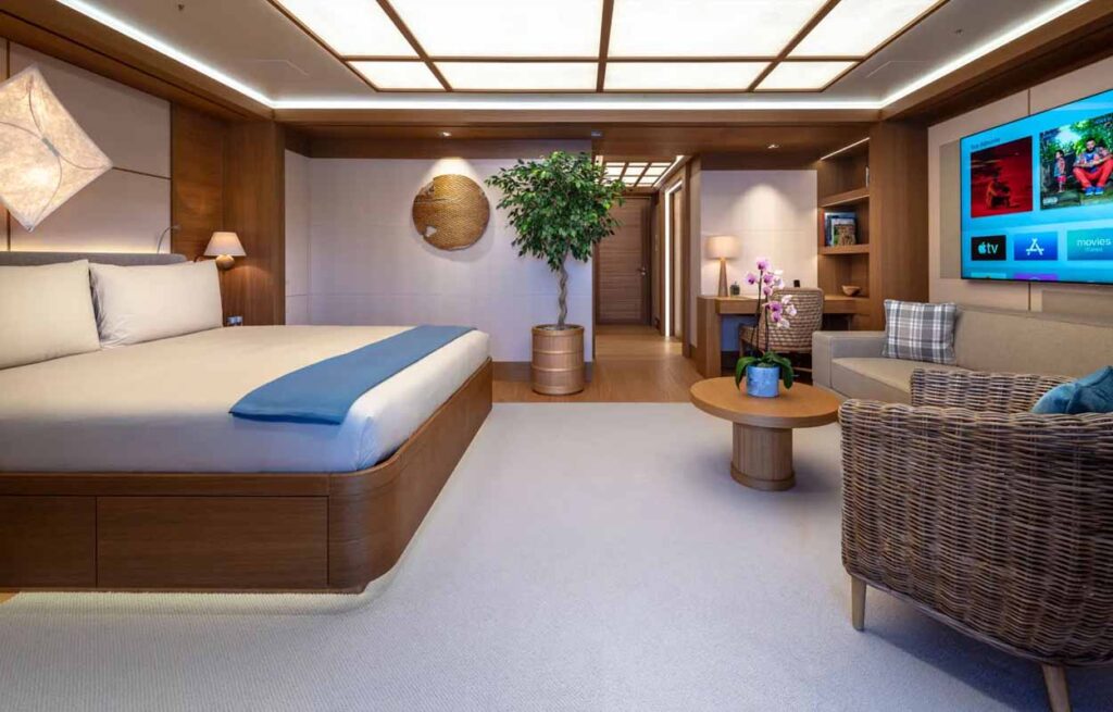 Most Expensive Charter Yacht Flying Fox Cabin- LuxeLife