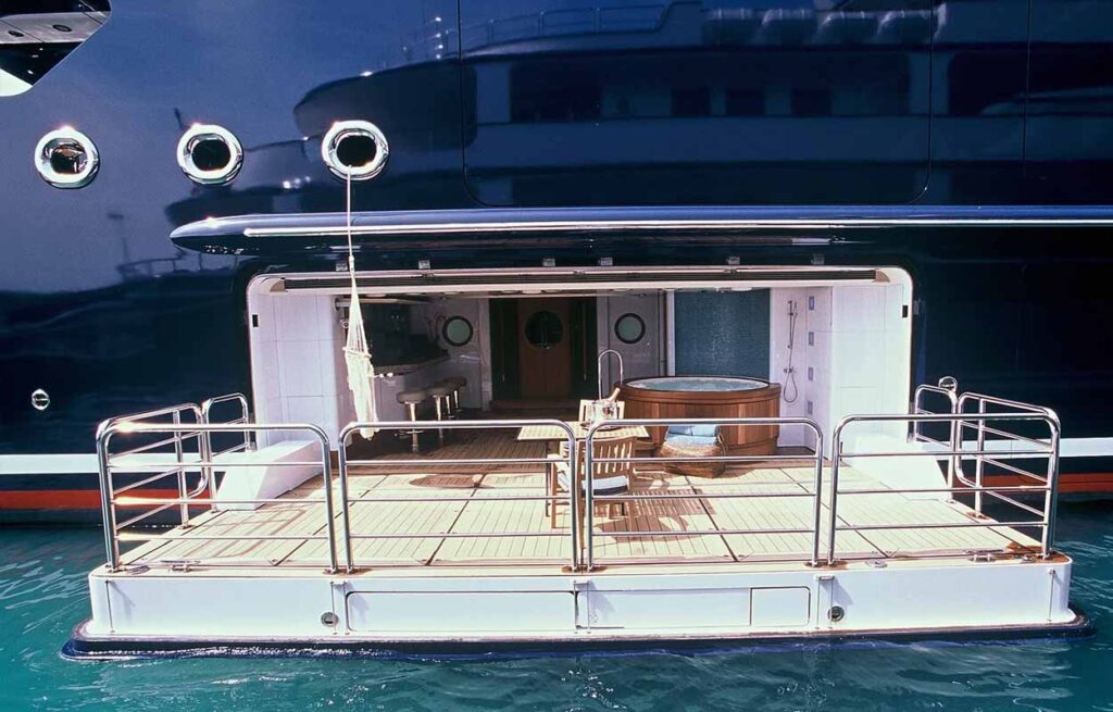 Most Expensive Charter Yacht Octopus Outdoor Area - LuxeLife